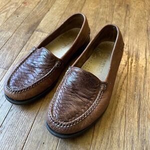 Sperry Top-Sider Brown Leather Loafers Men's Slip On‎ Comfort Shoes Size 7.5
